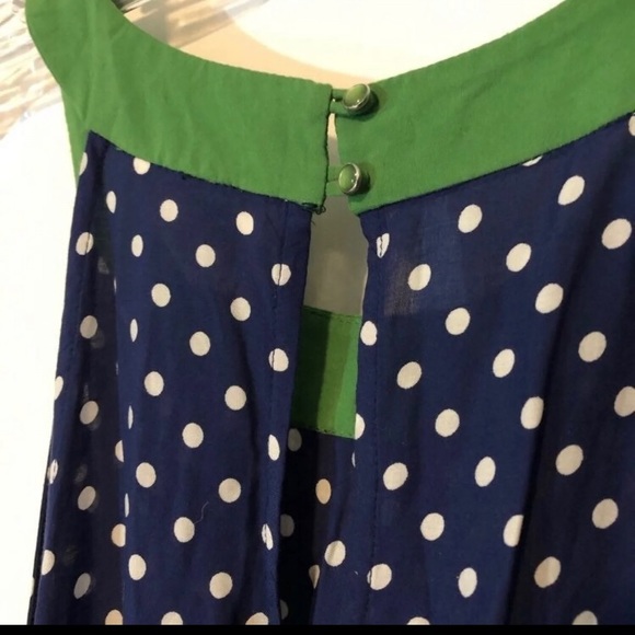 Anthropologie Lilka Lark Hi-Low Polka Dot Dress - Picture 5 of 11